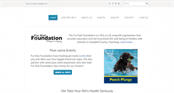 Desktop Screenshot of furkidsfoundation.org